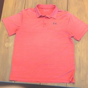 Men's 2XL Red Under Armour polo shirt.  Like NEW!